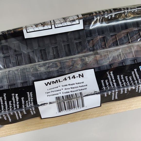 Decor Grates Floor Register 4" x 14" Louvered Solid Maple 2-pack Rust Proof - Picture 3 of 3